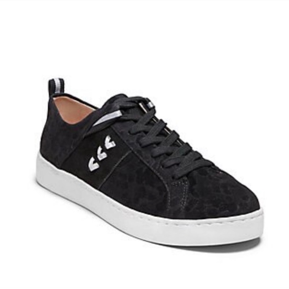 Jack Rogers Ainsley Leather Cheetah Textured Sneaker
